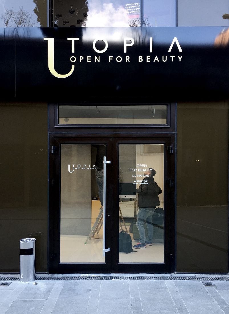 Utopia Salon entrance firm